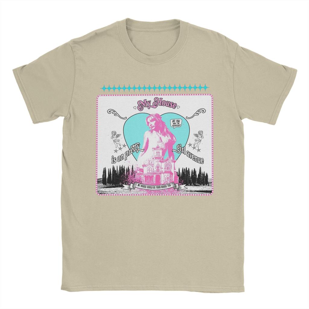 Pretty avenue House Tour Sabrina Carpenter T Shirts for Men 100% Cotton Vintage T-Shirts Crewneck  Tee Shirt Clothes 4XL 5XL