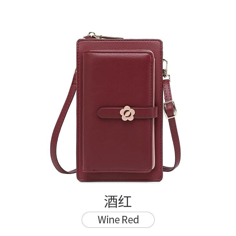 

Женская сумка MIYIN из мягкой кожи с сенсорным экраном, цветочное украшение, многофункциональная, большая вместительная сумка через плечо, кошелек для монет