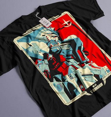 Gundam Wing T-Shirt Japanisches Anime T-Shirt Manga Shirt Grafische Kunst Alle Größen
