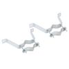 Heavy Duty TV Antenna Mast Brackets Adjustable Wall Mount Antenna Mast Clamp for Flagpoles Chimneys Pipelines Most Poles