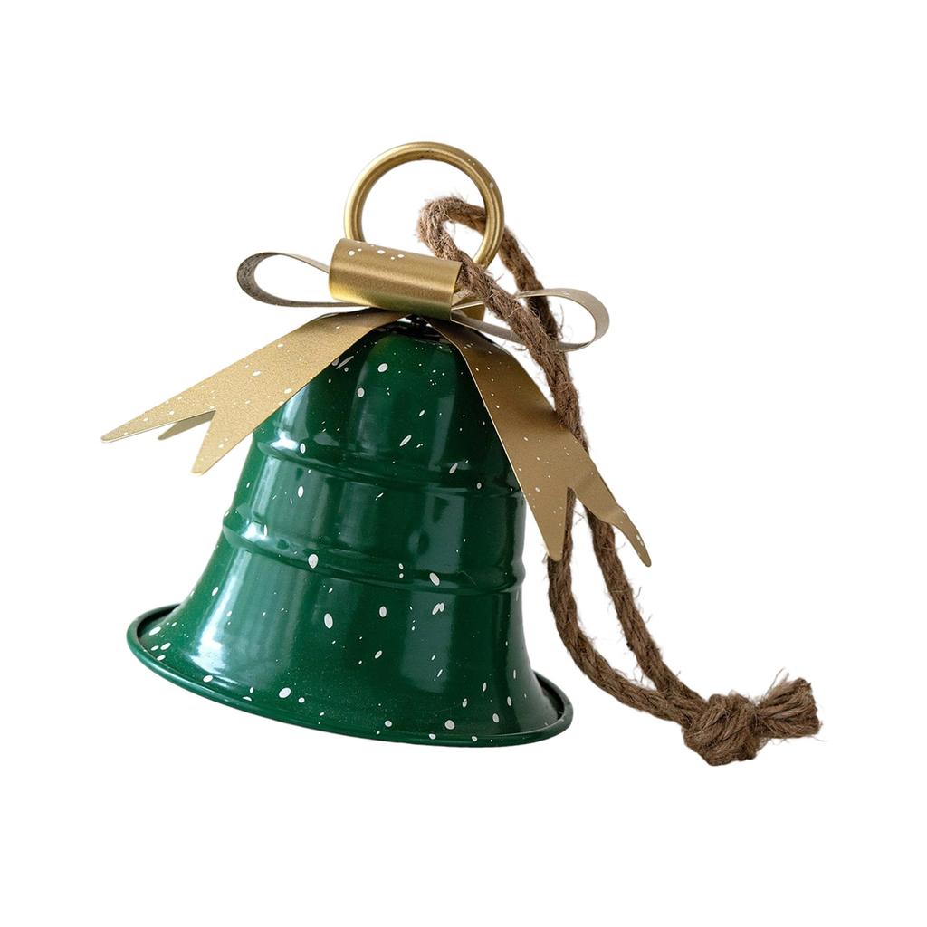 Iron Metal Bell Hanging Decoration Christmas Tree Bell Ornament for Door Mantel Porch Window Christmas Tree Decoration