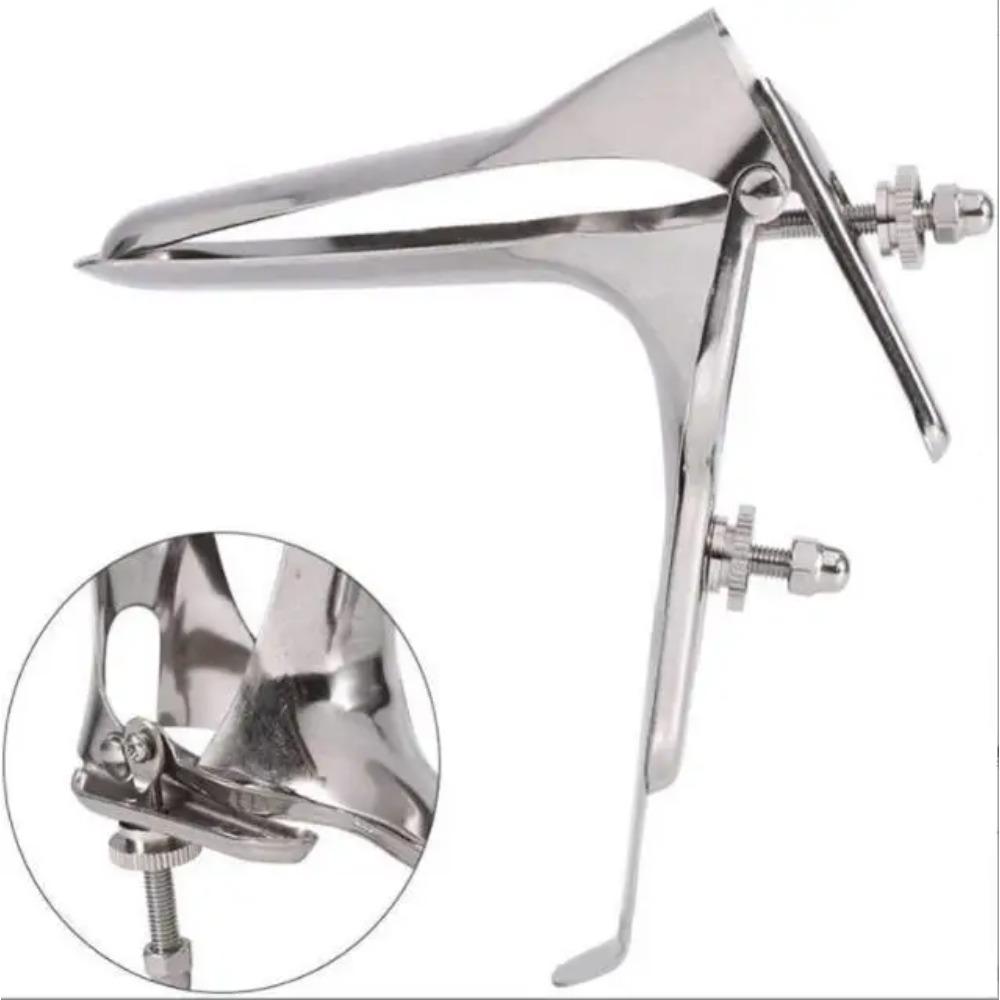 Stainless Steel Vaginal Dilator - Duck-Bill Speculum for Men & Women, Ergonomic Comfortable Intimacy Tool