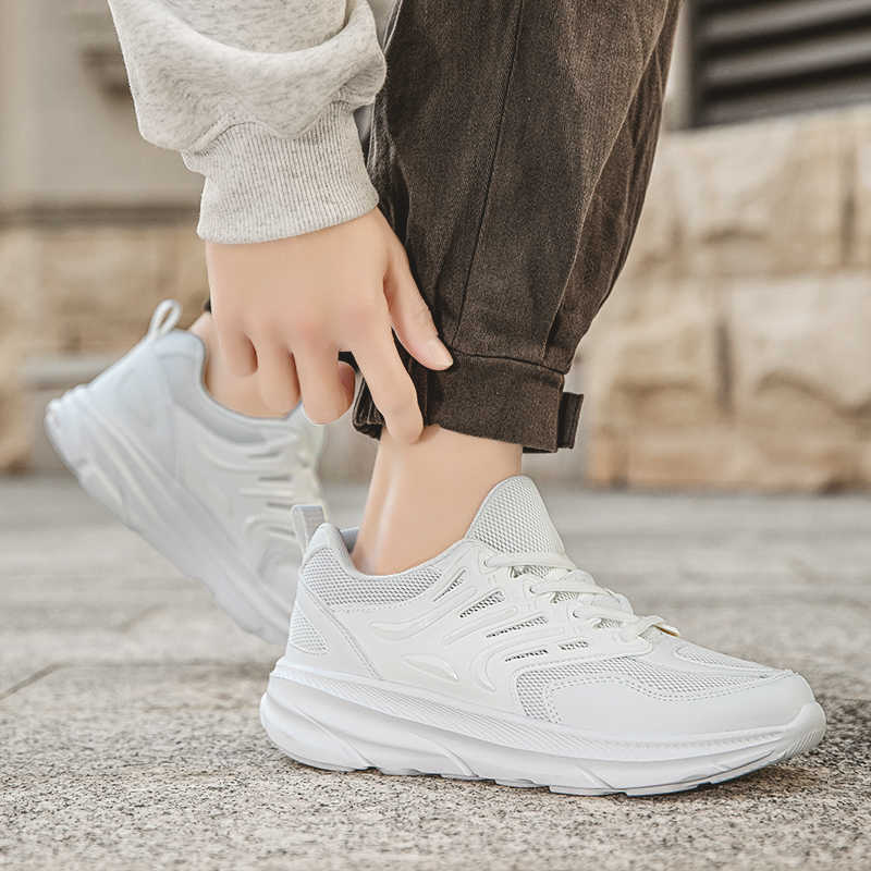 Fashion Without Heels Non-slip Sole Men's Brown Shoes Nursing Skateboard For Teenager Breathable Sneakers Sport 2025outdoor Vzuttya