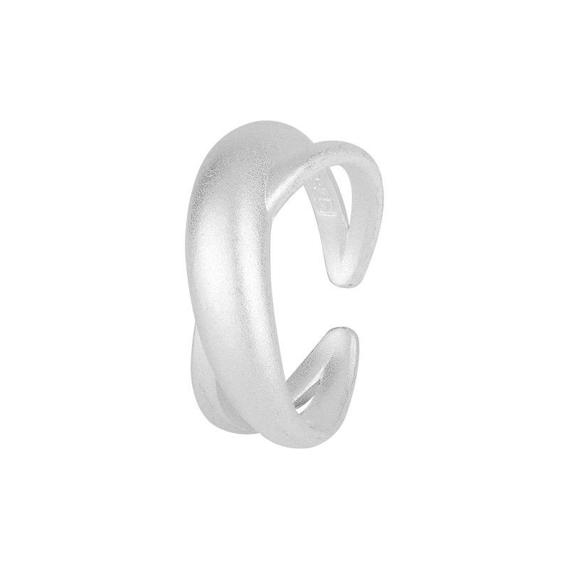 925 Sterling Silver Rings For Women Geometric Fine Jewelry Finger Adjustable Interware Sparkling Ring For Party Birthday Gift