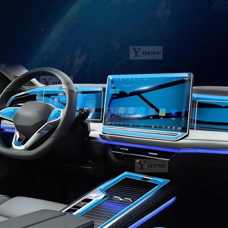 Für Volkswagen Magotan B9 2024 Auto Innenraum Schutzfolie Aufkleber Mittelkonsole Navigator Auto TPU Transparente Folie