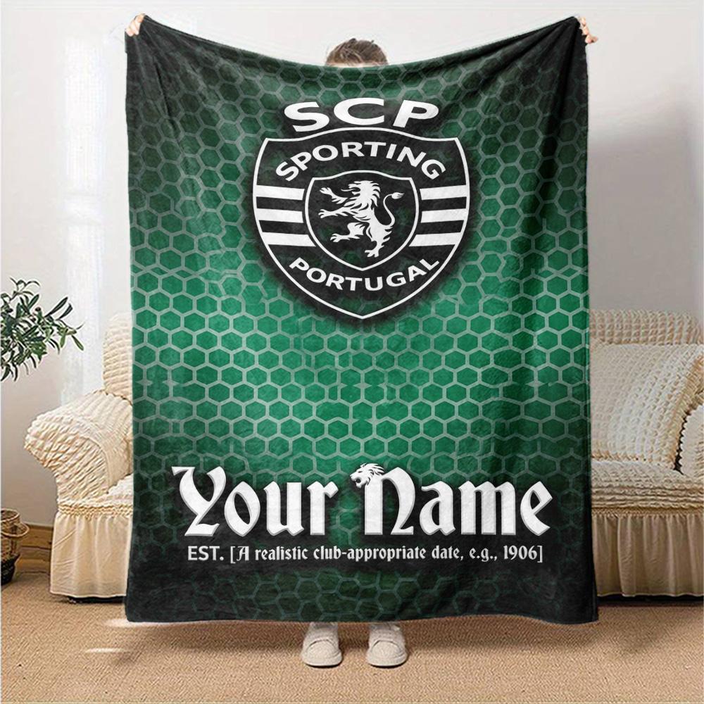 Name Custom Sporting CP Print Flannel Blanket High Quality Warm Comfortable Cover for All Seasons Perfect for Gifts Home Decor