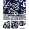 Mens Hawaiian Shirt Short Sleeve Button Down Shirts Tropical Floral Summer Beach Shirts