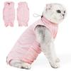 Cats Recovery Suit Breathable Kitten Bodysuit for Post Operations and Spay Care Anti Lick Abdominal Wound Protective