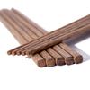Alishan Solid Wood Chicken Wing Chopsticks - No Paint, No Wax, 10 Pairs, Carved Design Family Pack.