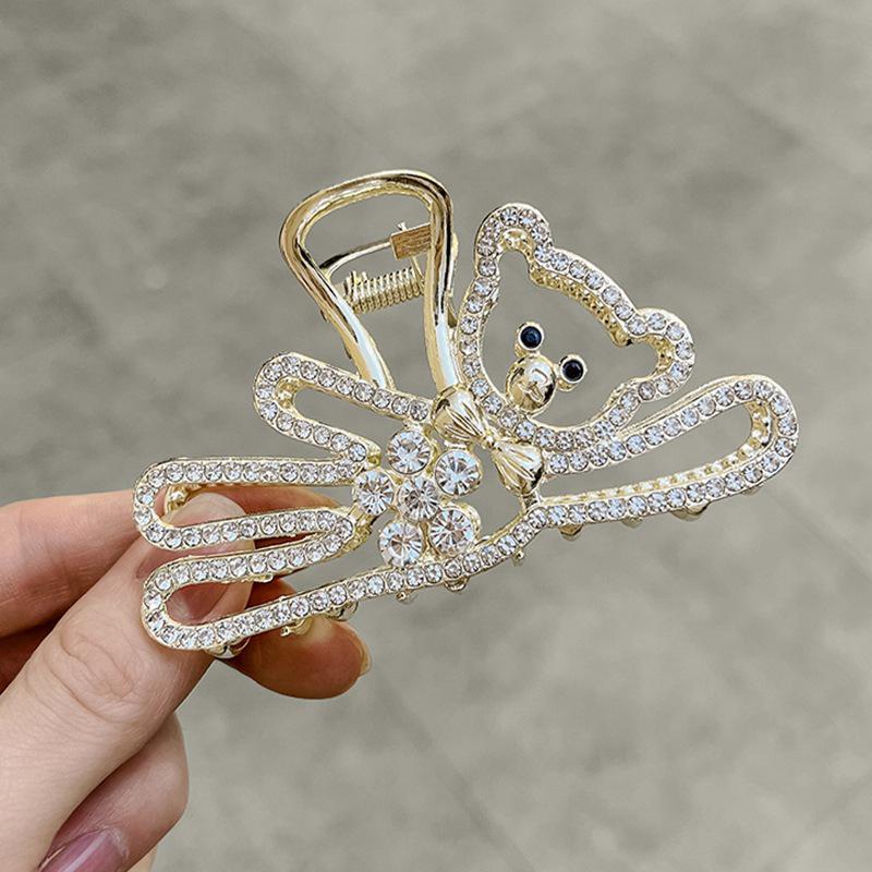 Shark Clip 2022: Fashionable Butterfly Hair Claw, Elegant Large Floral Design for Ponytail and Back of Head Styling