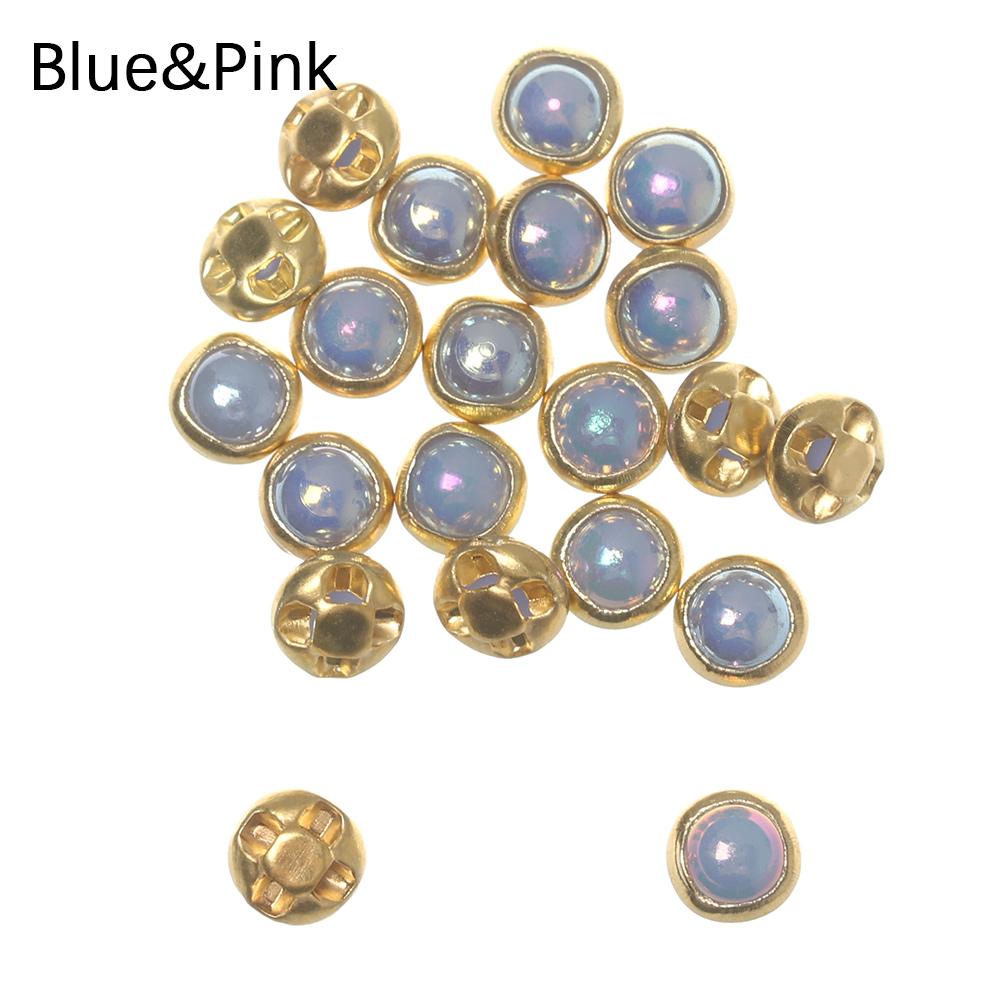 20Pcs 4mm Mini Doll Buttons Ultra-small Pearl Buckle Doll Bags Shoes Craft Buckle DIY 1/6 Doll Clothing Buckles Accessories