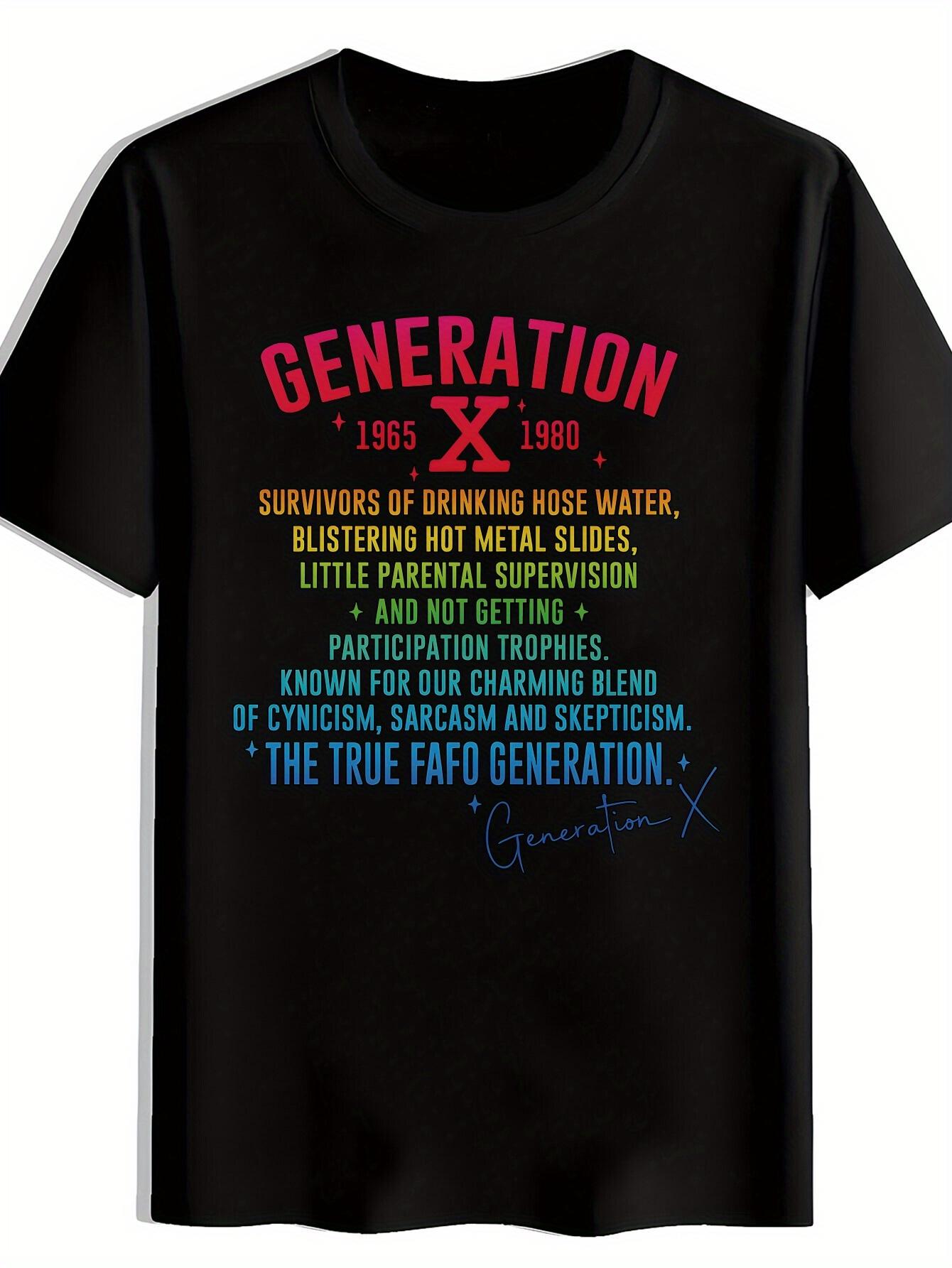 T-shirt Black Background X Print M