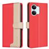 Wallet Case for Poco X8 Pro Max 5G - Leather/PU, Red