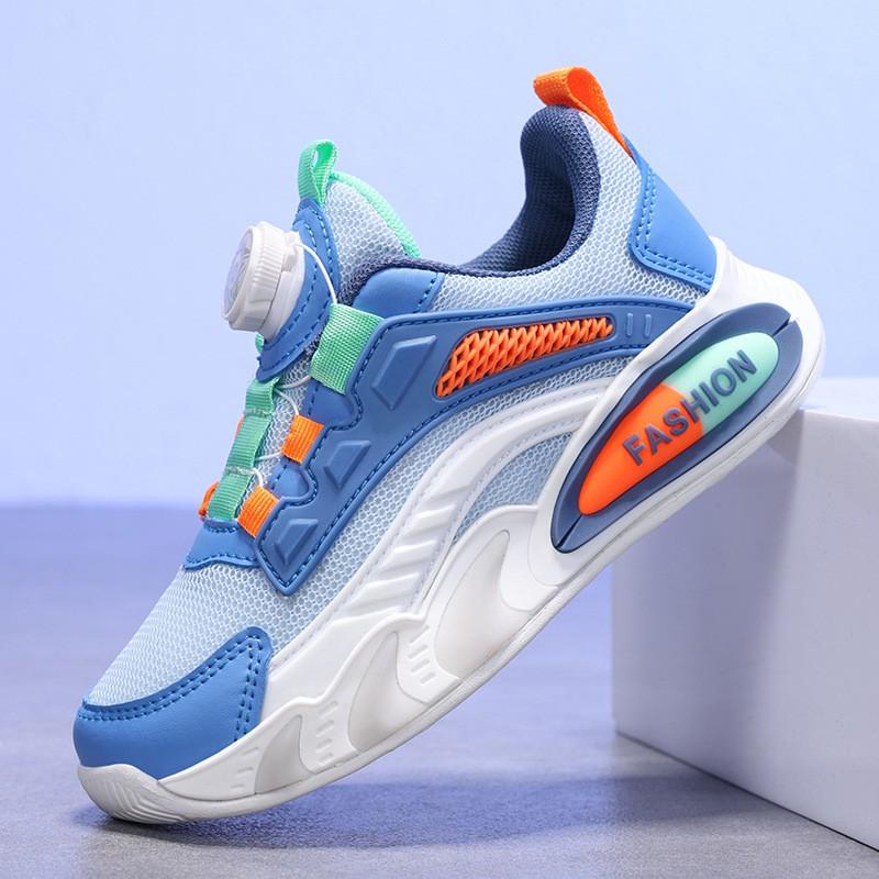 Boys Running Shoes Fall Lightweight Breathable Mesh Upper MD Sole Kids Athletic Sneakers Size 28-39
