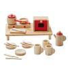 Nichigan Esstisch-Set CS10 Holz-Spielküchen-Set NICHIGAN