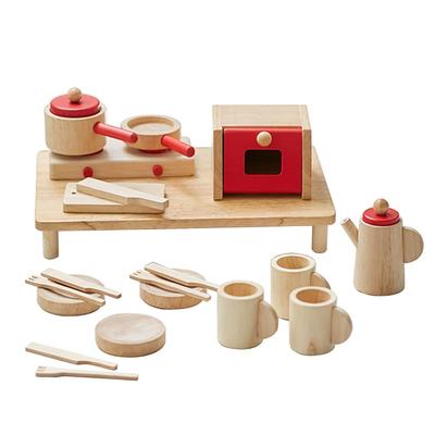 Conjunto de Mesa de Jantar Nichigan CS10 Conjunto de Cozinha de Brinquedo de Madeira NICHIGAN