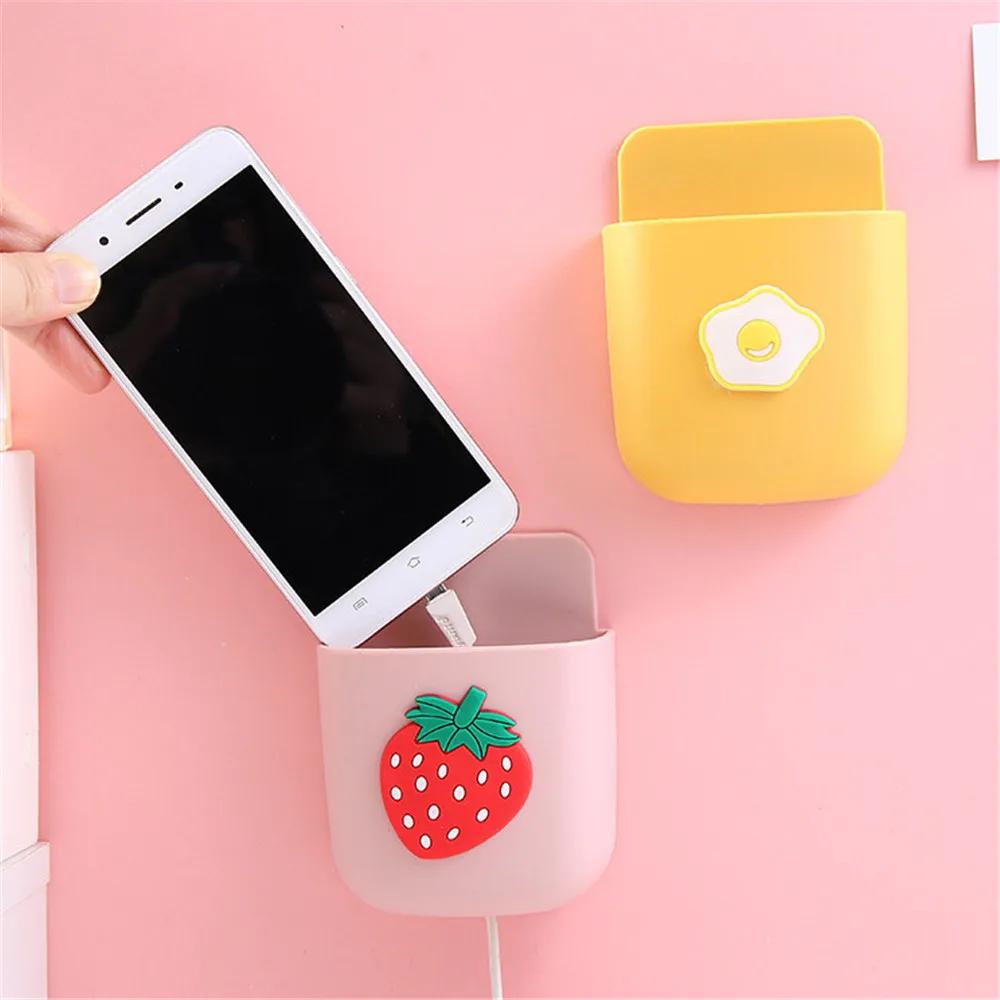 Stationery Organizer Desk Wall Mounted Storage Box Cute Pen Holder Bedroom Washroom Organizer Box School Stationery Supplies