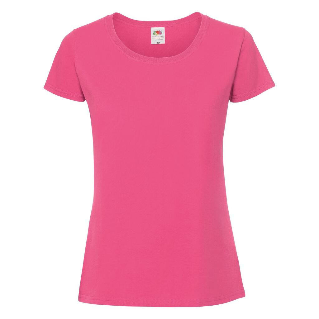 FRUIT OF THE LOOM Ringgesponnenes Premium-T-Shirt mit Passform für Damen/Damen