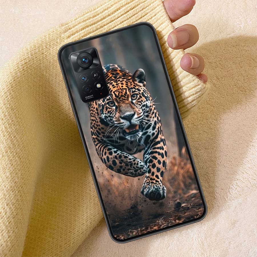 Majestic Leopard Phone Case For Redmi Note 13 14 15 Pro Plus 12 13C 12C 15C 9 10 10C 9T 9C 9A TPU Soft Cover Clear Cell Cases Sh