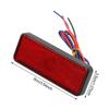 Motorrad Rechteckreflektor Rücklicht Bremsleuchte Motorrad Rücklicht Auto ATV LED Reflektoren LKW Seitenwarnleuchten
