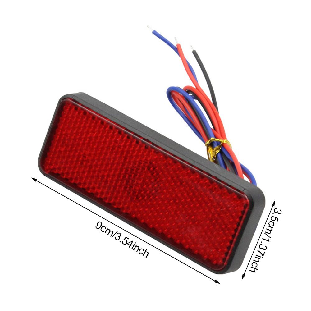 Motorrad Rechteckreflektor Rücklicht Bremsleuchte Motorrad Rücklicht Auto ATV LED Reflektoren LKW Seitenwarnleuchten