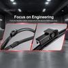 Natural Rubber Wiper Blades 2Pcs/Set Car Windshield for BMW 5 Series 1995-2004 E39 Automotive Replacement Parts 525i 528i 530i 540i M5, 26/22-Inch All