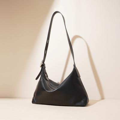 Top-layer Leather High-end Women's Bag Lazy Retro One-shoulder Crossbody Large Capacity Commuting Bag Women