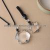 Natürlicher Kristall Sechsspitziger Stern Anhänger Schlüsselanhänger Charm - Unisex Originaler Erz-Schnitzerei