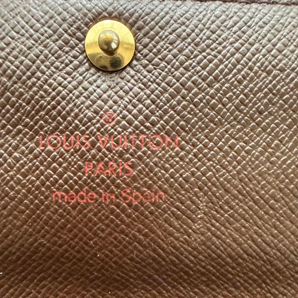 Used LOUIS VUITTON Damier Long Wallet