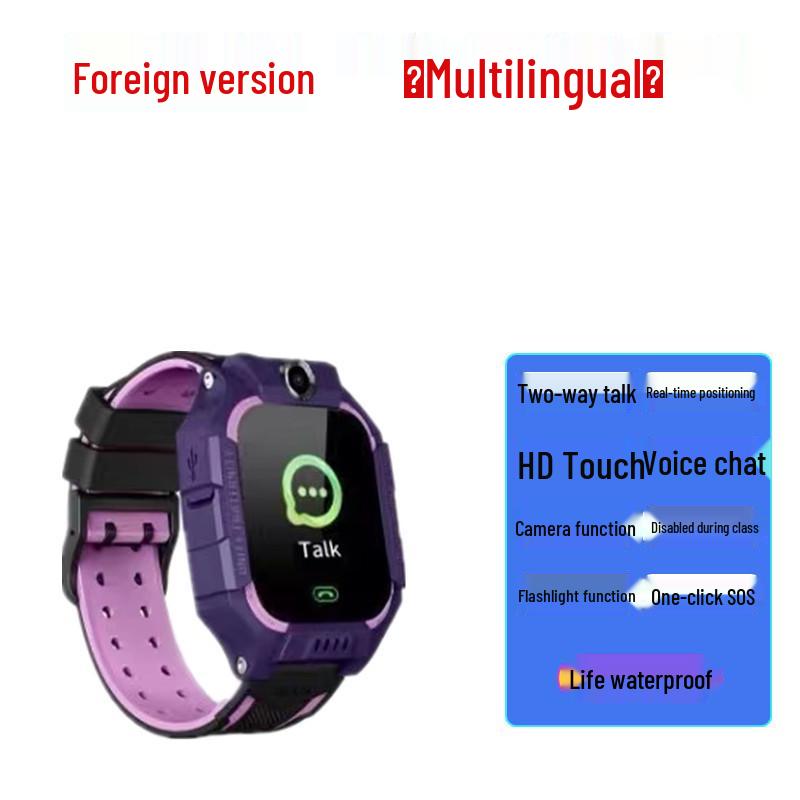

5th & 6th Gen Waterproof Kids GPS Phone Watch with Multilingual Support (Q12/Q19)