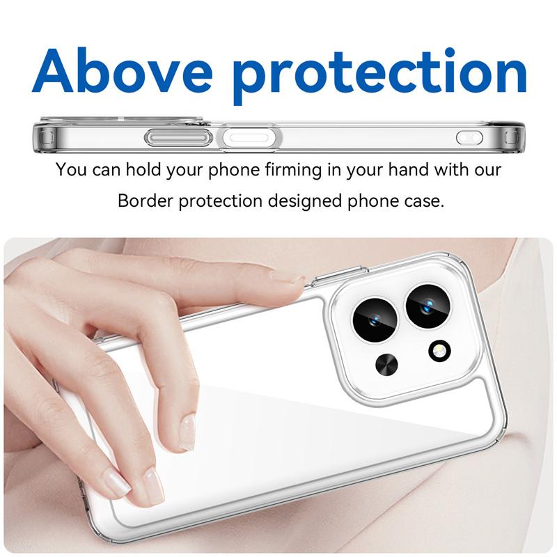 For Xiaomi Poco C85 Case Xiaomi Poco C85 Cover Funda Clear PC + Silicone Shockproof Protective Phone Cover For Xiaomi Poco C85