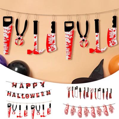Bloody Garland Banner - Halloween Fear Bloody Party Decorations zásoby