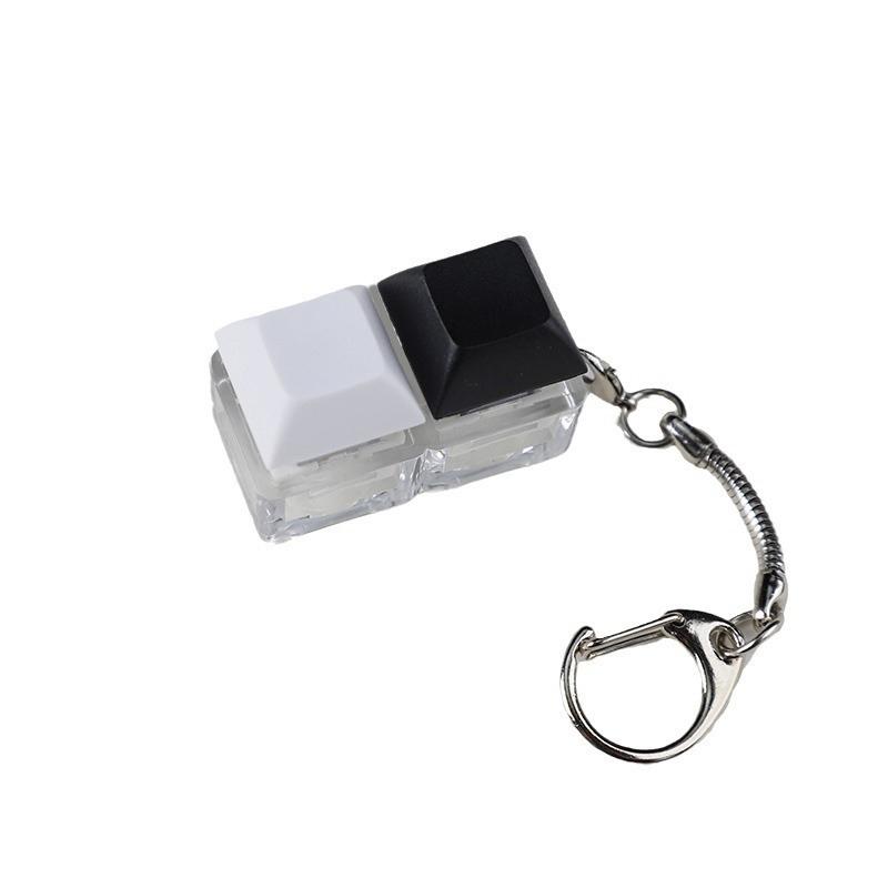 4-Keys Mechanical Keyboard Key Toy Keychain Party Stress Relief Diy Fidget Button Keycap Fidget Keyboard Toys Finger Keyboard