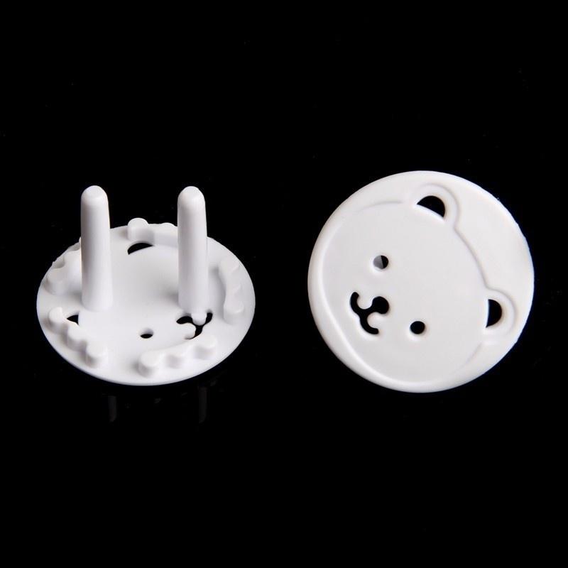 5/10Pcs Cute Bear Power Socket Cover Plugs Cover Child Safety Protector Proof Electric Shock Plugs Protector Cover Switch Covers