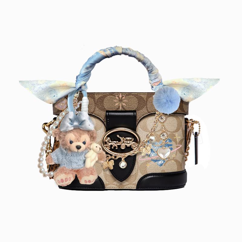 

COACH handbag [Customized bag] Georgie 20, classic, fashionable and versatile JELLYCAT cowhide, wind Whispers of the Wind Basic Pack (Pack + Dust Bag) коричневий
