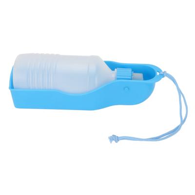 300ml Dog Water Bottle Automatic Hangable Pet Water Dispenser Bottle for Pet Dogs Cats Blue