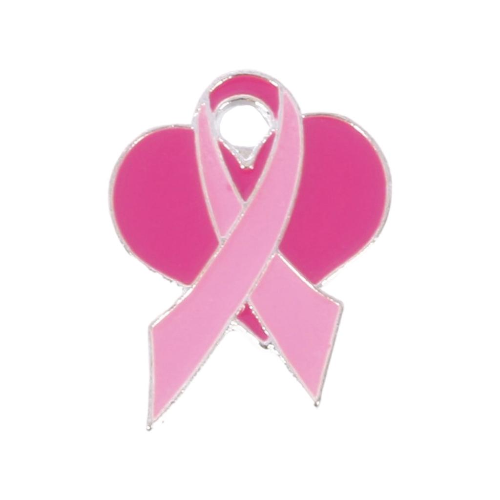 Elegant Breast Cancers Awareness Ribbon Brooch Sweater Lapel Pin for Women and Girls Clothes Decoration Accessories
