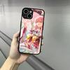 Pink S-Sakura M-Miko Phone Case For Iphone 17 16 15 14 13 12 Pro Max Xr Air Plus Skin Feel Black Hard Shell Cover