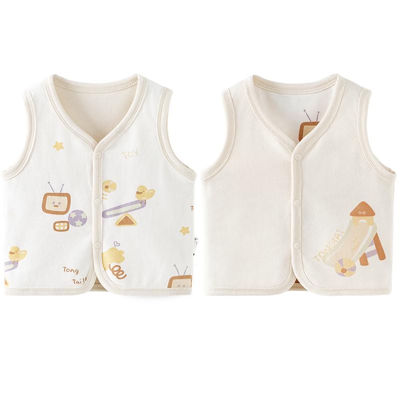 TONGTAI Baby Pure Cotton Double-Layer Vest