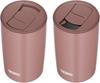 Thermos Vacuum Insulated Tumbler with Milk MBW Lid, 400ml, Brown, JDP-401