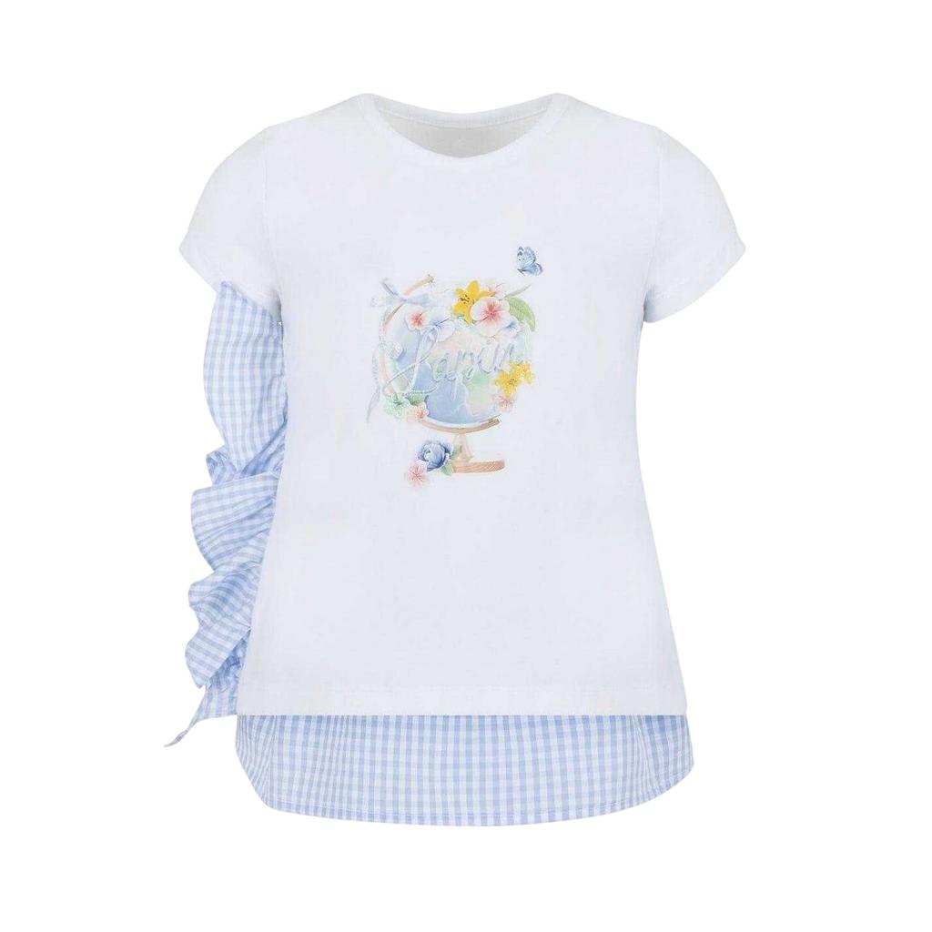 Lapin House Childrens/Kids Ruffle T-Shirt And Leggings Set