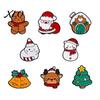 Weihnachtsoutfit Dekor Cartoon Emaille Brosche, Weihnachtsmann Elch Schneemann Baum Abzeichen Pin, Broschen Taschen Schals Kleidung Dekoratives Accessoire für