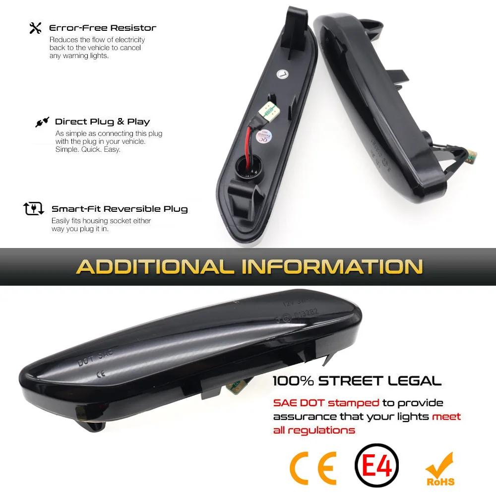 Flowing Water Blinker LED Dynamic Turn Signal Light For Mini Cooper R60 Countryman R61 Paceman Side Marker Flashing Indicator