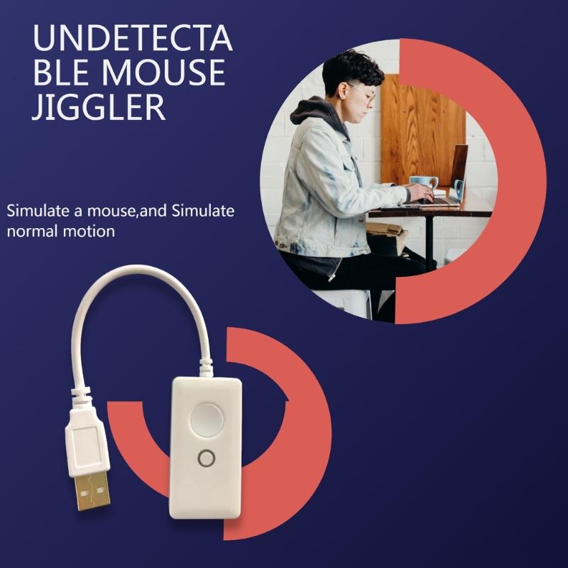 Mouse Jigglers Quiet Noiseless Undetectable Mouse Movers Simulates Realistic Movement, DriverFree Shakers for PC