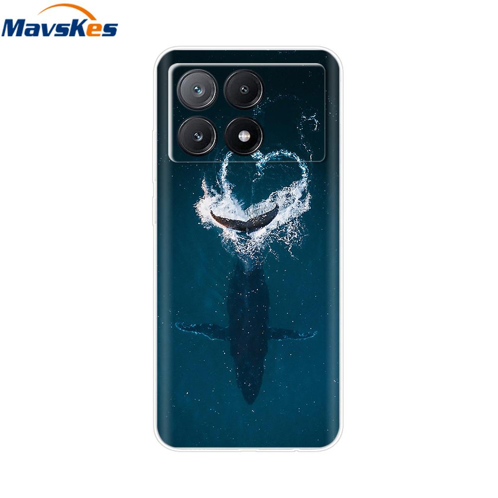 Poco X6 Pro Case Soft Clear Silicone Phone Case For Xiaomi Pocox6 Poco X6  X 6 Pro X6Pro 5G Shockproof Shell Mask Bag Back Cover