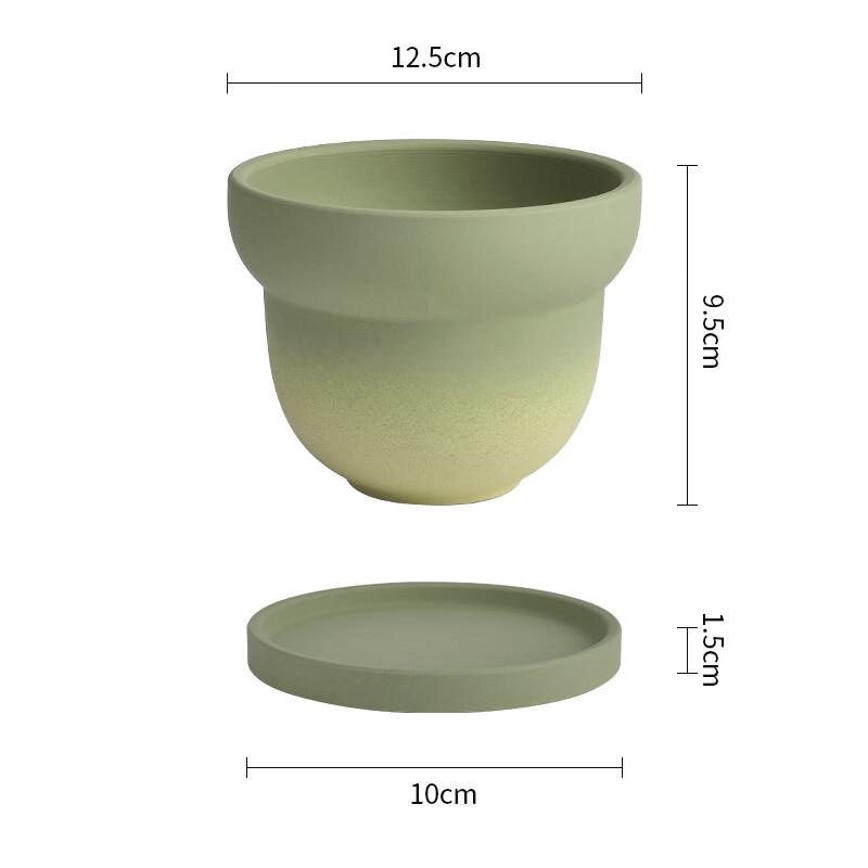 Nordic Gradient Ceramic Flower Pot Set