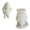 Santa Claus Silicone Molds Epoxy Resin Mold  Scented Candle Mold Christmas Ornament Making Tool for Making Crafts