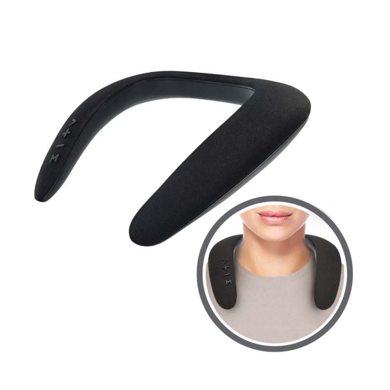 Bluetooth Speaker 5D Stereo Wireless Music Player Wearable Neck Ring Built-in 1200mAh Battery