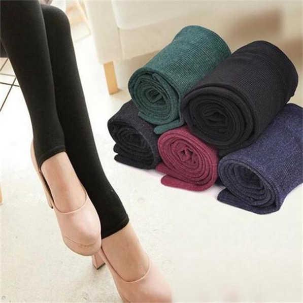Buy Women Warm Winter Thick Footless Tights Skinny Slim Leggings Stretch Pants at affordable