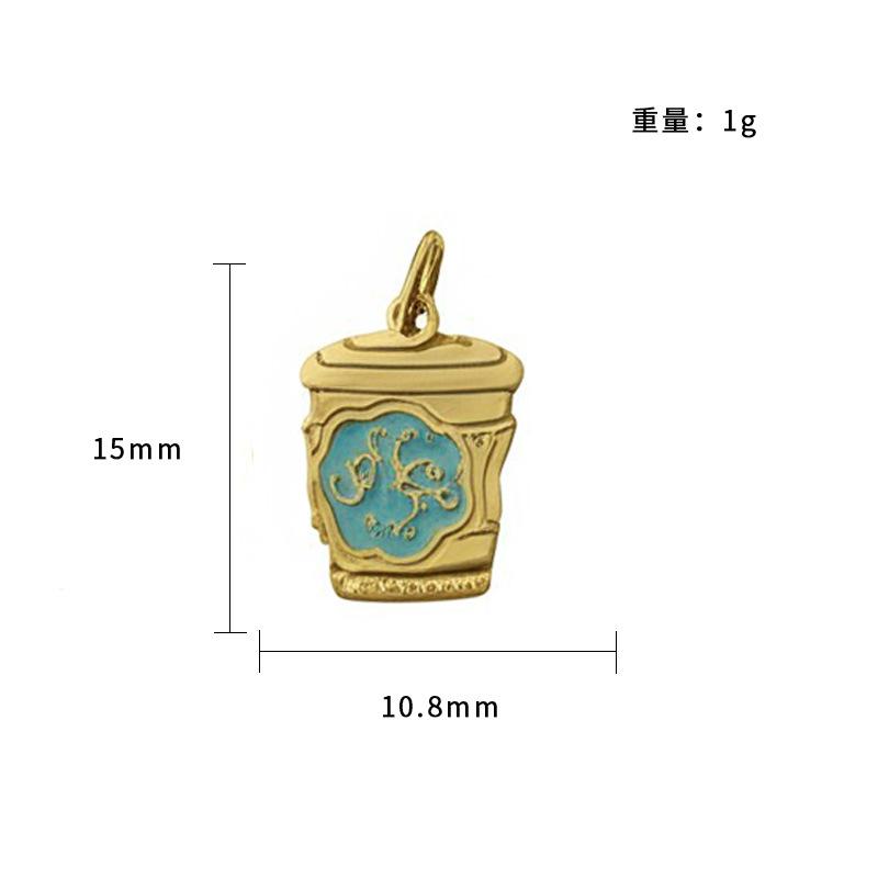 Personalized Small Fresh Stainless Steel Pendant Lucky Safety Bracelet Pendant, Handmade Diy Necklace Jewelry Accessories